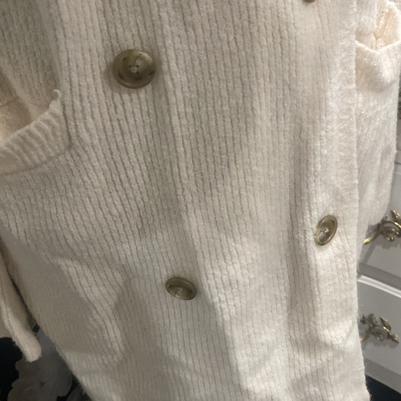 J. Crew Knit Cream Cardigan Size L - Picture 4 of 6